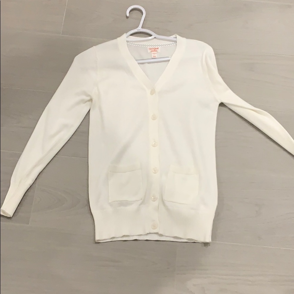 Cat And Jack White Jacket Kids Size 10-12